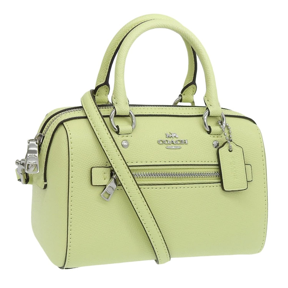 6月★COACH★Mini Rowan Crossbody C9947 C9950 Coach Handbag 2Way Boston Leather Mini Rowan C9950 C9947
