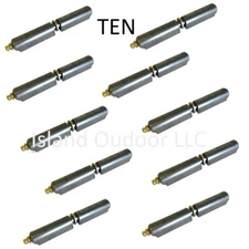 TEN 4-3/4" Weld-on BBQ smoker Steel Bullet Hinges w/ Brass Bushing/Grease Zerk