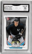 Aaron Judge Graded 2014 Bowman Card TP39 Rookie Gem Mint 10. rookie card picture