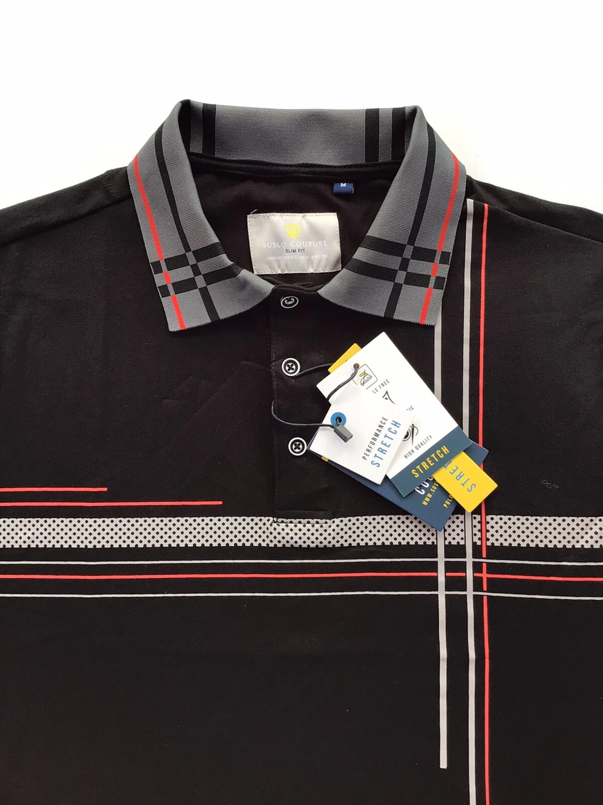 Men's Luxurious Polo Shirt,Italian Style,Stretch M to 4XL.…A5.A