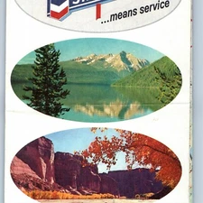 1967 Nevada Chevron RPM Highway Road Map Standard Oil 1960 Credit Card Vtg NV 8A