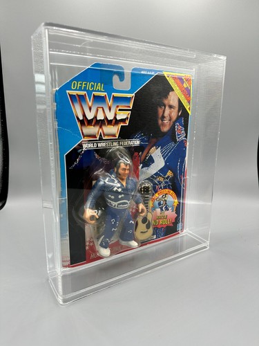 Honkey Tonk Man MOC in AFA Acrylic case 1990 Hasbro WWE WWF figure - Picture 8 of 8