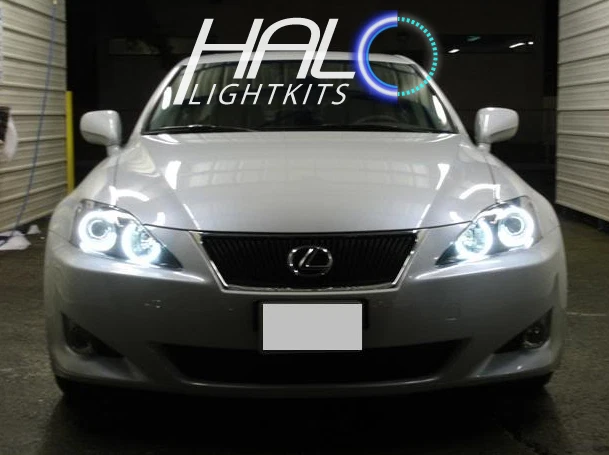 ORACLE LIGHTING 2006-2010 Lexus IS BLANCO LED CCFL Faro + Juego de anillos de halo antiniebla  Foto 4 de 4