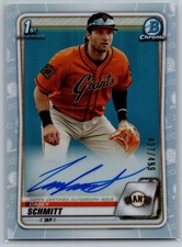 2020 1st Bowman Chrome Draft /499 Auto Refractor #CDA-CS Casey Schmitt