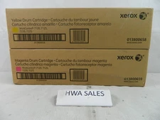 Lot of 2 Xerox 013R00658 013R00659 Yellow & Magenta Drum Cartridges 7120 7125
