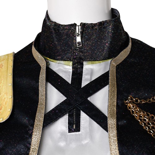 Korean superstar Golden Rumi Women Black Stage Outfit Cosplay Costume+Wig Hair - Picture 8 of 28