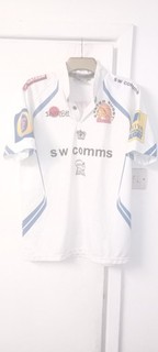 EXETER CHIEFS WHITE RUGBY UNION SHIRT BY SAMURAI SIZE MEDIUM 40/42"