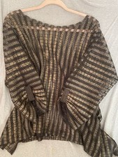 Vintage Mom Design Sheer Top Black Gold Women’s XL Made In USA