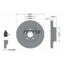 2x Bremsscheibe vorne für Subaru BRZ ZC6 Forester SF SG Impreza GD GE | 2625140