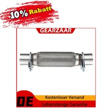 Flexrohr Auspuffrohr Flexstück Ø45 passt für Opel 1x Satz Universal Edelstahl