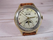 LECOULTRE TRIPLE DATE MOONPHASE GOLD FILLED VINTAGE BEAUTY