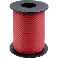 Donau Elektronik 119-10 Wiring Cable 1 x 0.14 mm  Red 100 m