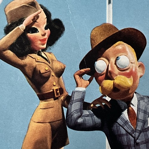 “Dapper Man Flirting With WAC & COED Girl” WWII 1941 ESQUIRE George Petty ART - Picture 2 of 4