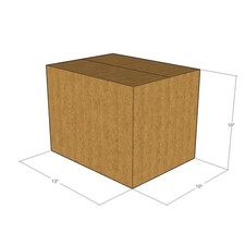 5 13x10x10 Kraft Brown Corrugated Shipping Boxes 32 ECT Single-Wall New