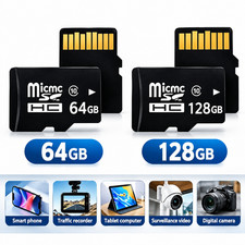 MicroSD Memory Card 128GB 64GB Class 10 TF Card Phone Tablet Camera Drone CCTV
