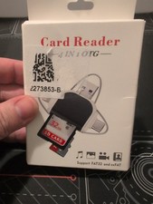 Multi Port 4 in 1 Universal Card Reader, Portable Memory Card Reader US