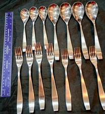 Robert Welch Vista Flatware 18/10 Stainless Steel 14 Pieces, Forks Spoons Glossy
