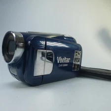 Vivitar DVR-538HD 5.0MP Compact Digital Video Recorder Blue Tested