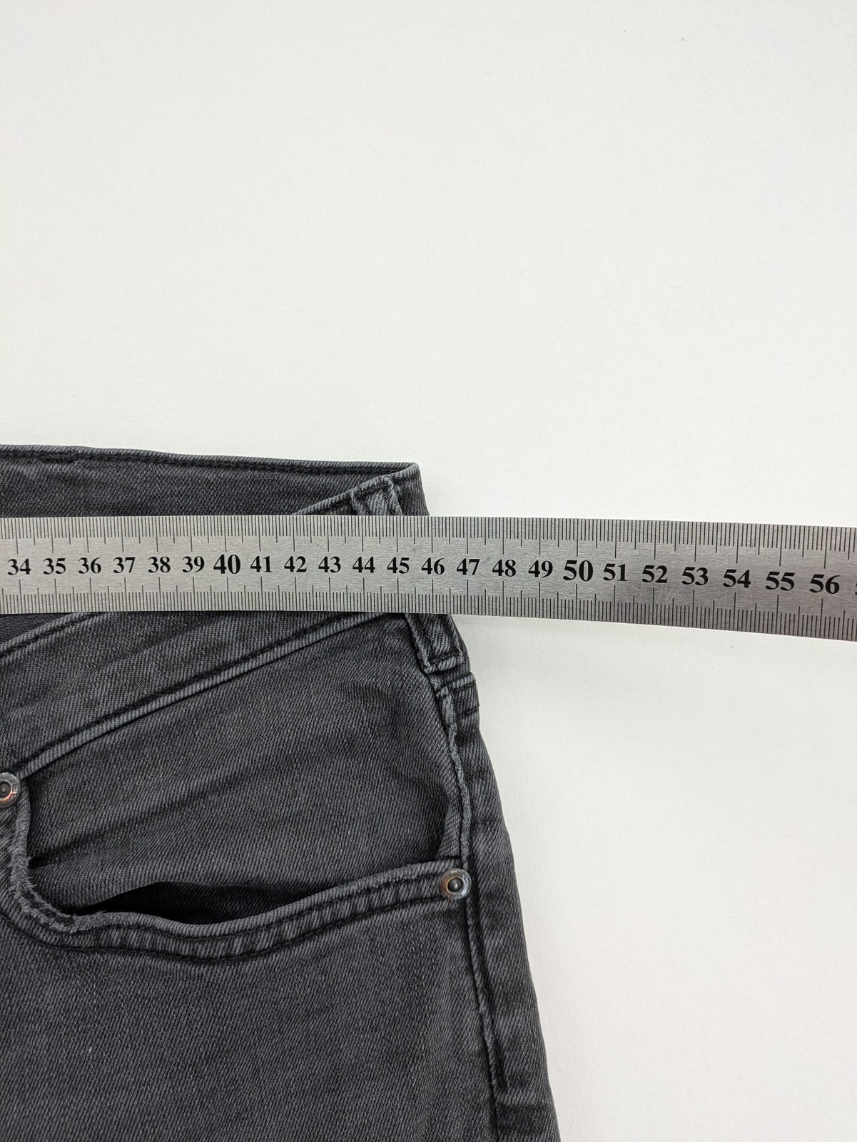Lee Herren Jeans Hose W36 Grau Anthrazit Straight Leg Stretch Denim image 6