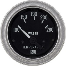 Stewart Warner 82307 2-116 Inch Deluxe Electric Water Temp Gauge