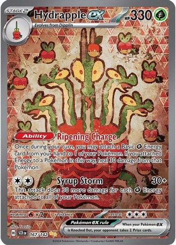Pokemon Hydrapple ex (167/218) Stellar Crown LP HOLO