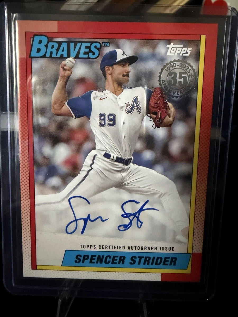 2025 Topps Series 1 - Spencer Strider #90AU-SST for sale | eBay