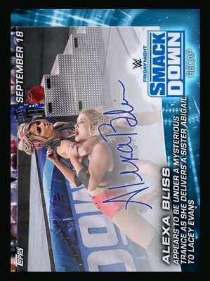 DIGITAL CARD Topps WWE Slam ALEXA BLISS SD RECAP 2020 SR AUTO 1013cc
