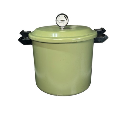 #ad Sears Presto Pressure Cooker Canner Avocado Green 620.51430 Vintage MCM $55.00