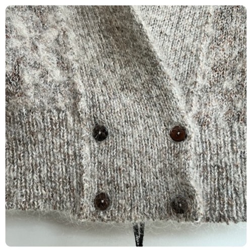 Vintage 80s | Oversized Chunky Cozy Mohair Cropped Grunge Sweater | Size 44 M L - Picture 4 of 6