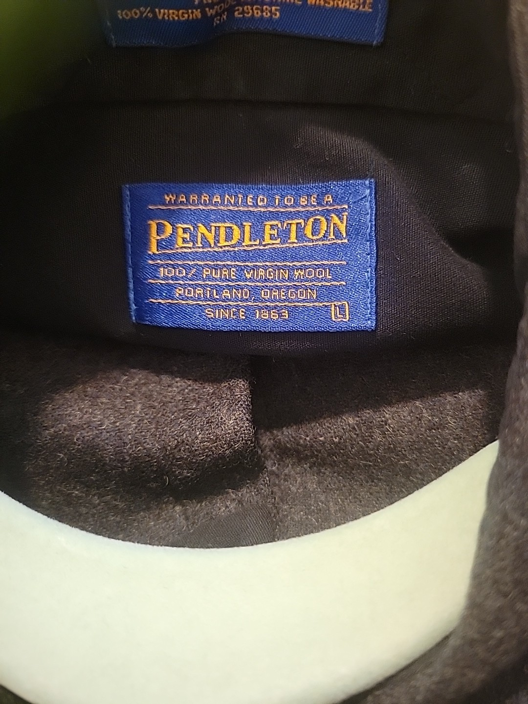 Vintage Pendleton Wool Elbow Patch Button up shir… - image 9