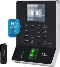 (OpenBox) NGTeco W2 Time Clock in and Out Machine Automatic For Employees