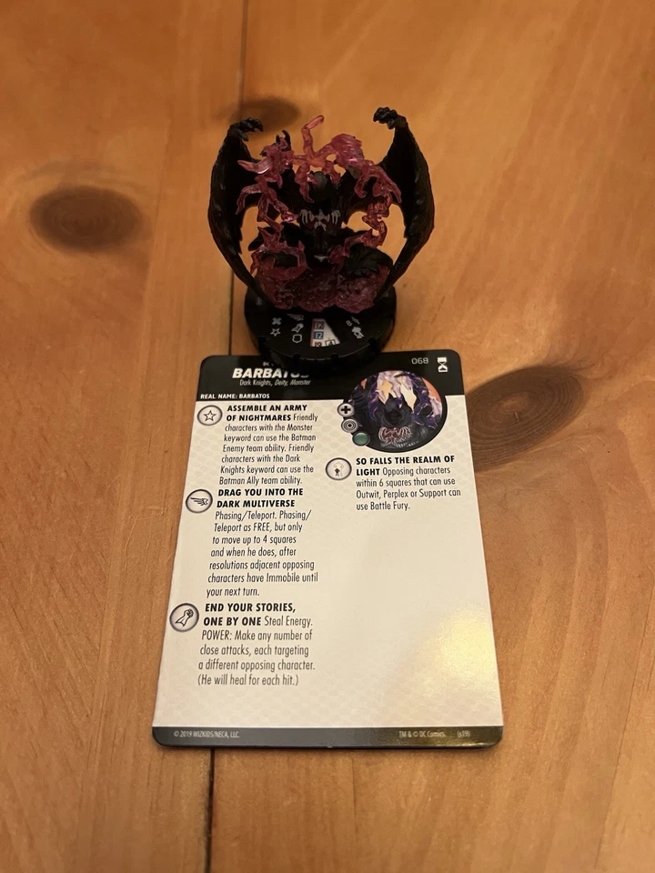 Heroclix DC Rebirth набор Barbatos #068 Chase фигурка с картой! - Изображение 2 из 3