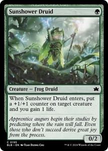 Sunshower Druid 195 Foil Bloomburrow MTG