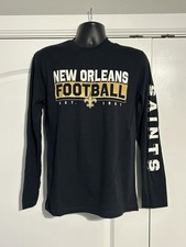 NFL Team Apparel New Orleans Saints Men's Medium Long Sleeve Shirt NWOT