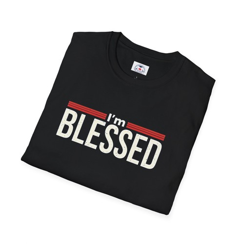 Blessed Unisex Softstyle T-Shirt Inspirational Tee Faith-Based shirt - Picture 3 of 15