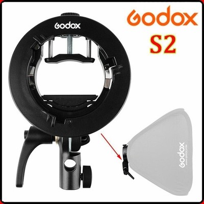 S2 S-Type Bowens Mount Flash Speedlite Bracket Softbox Holder PK Godox Bracket