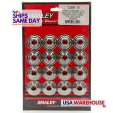 Manley 23649-16, Set of 16 Natural Titanium 10 Degree Titanium Retainers Perform