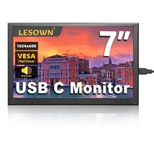 7 inch mini Small Monitor HD IPS 1024x600 LCD Screen 7inch USB C Portable Mon...