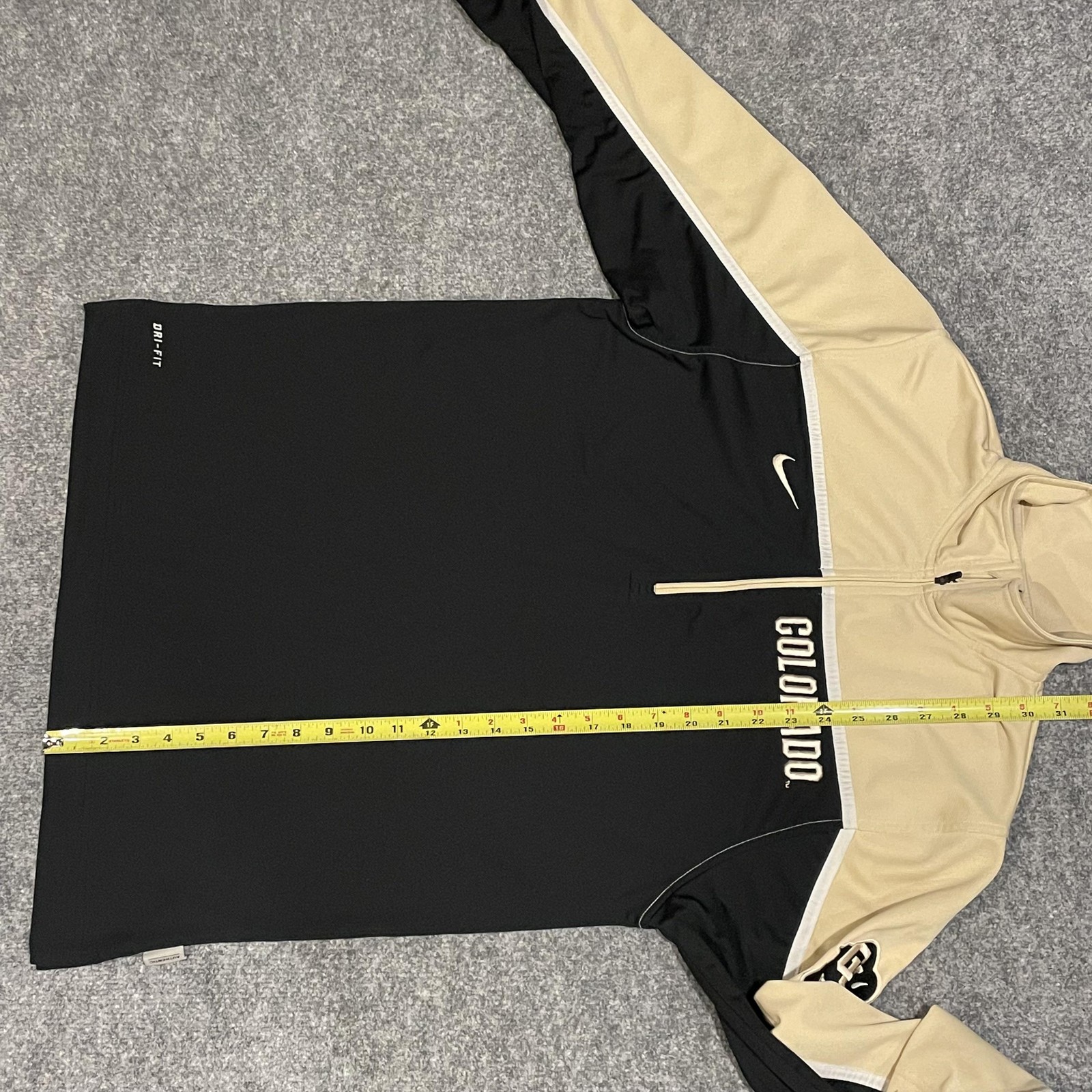 Colorado Buffaloes 1/4 Zip Shirt Mens M Black Gold College Nike Dri Fit thumbnail 11