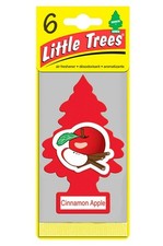 Little Trees U6P-60338 Air Car Freshener Traditional Cinnamon Apple, 6-Pack