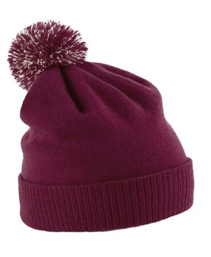 Personalised Snowstar Beanie Bobble Hat With Name Slogan Custom Mens Womens - Picture 13 of 45