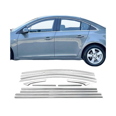 Fensterleisten Zierleisten für Chevrolet Cruze 2009-2016 Edelstahl Chrom 12tlg