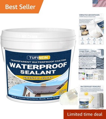 Transparent Waterproof Coating, 1.32 Gallon Invisible Waterproof Agent Indoor...