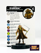 DC Heroclix Scarecrow #009 w/ Card Harley Qui...