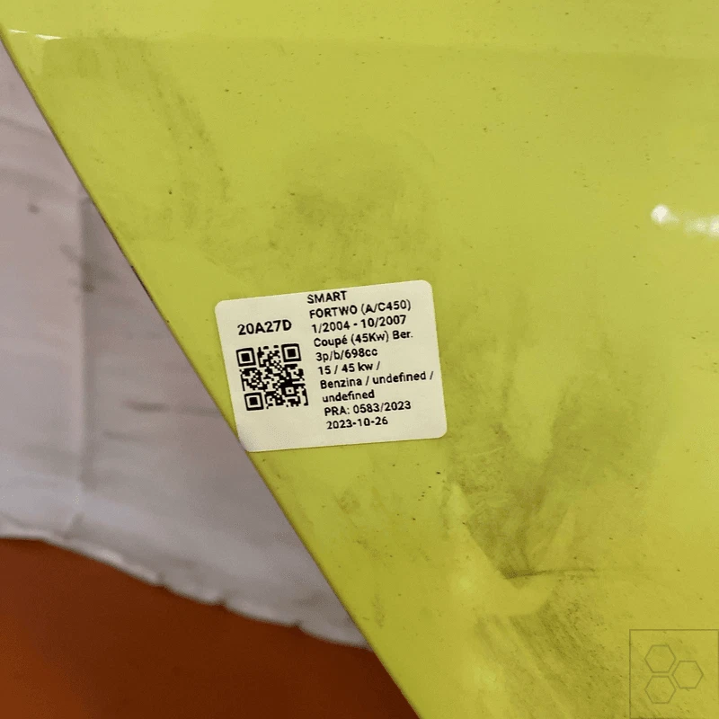 Pannello est. porta ant. Droite SMART FORTWO (A/C450) Coupé (37Kw) Ber. - Photo 3/4