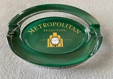 NAT SHERMAN METROPOLITAN SELECTION CRYSTAL GLASS ASHTRAY (NEW)