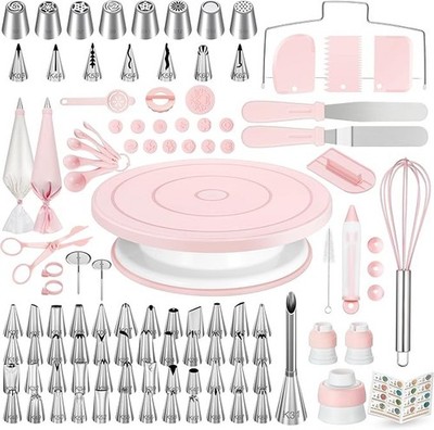 158pcs Beginners Pros Cake Decorating Kit Baking Supplies Tools Multi-functional