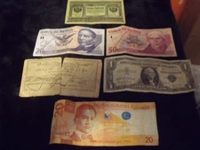 MIXED LOT 6 DIFFERENT WORLD PAPER MONEY BANKNOTES CIR & UNC SHIPS FREE