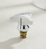 "Grohe Oberteil 45968 Mit Trecorn Griff Markierung Blau 1/2\" Chrom 45968000"