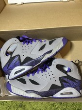Tenis Nike Air Tech Challenge Huarache púrpura gris Agassi 630957-004 para hombre 9,5